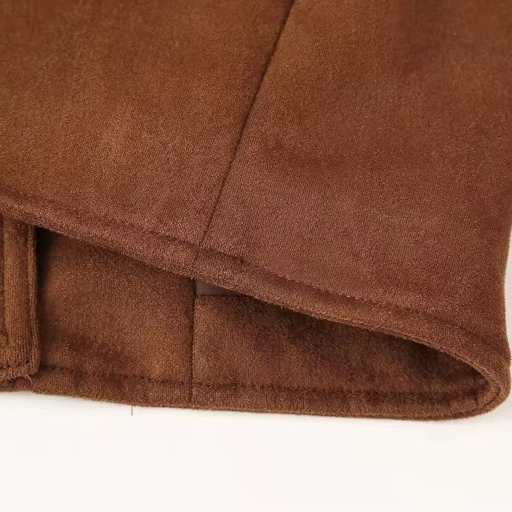 GIACCA IN PELLE SCAMOSCIATA PU