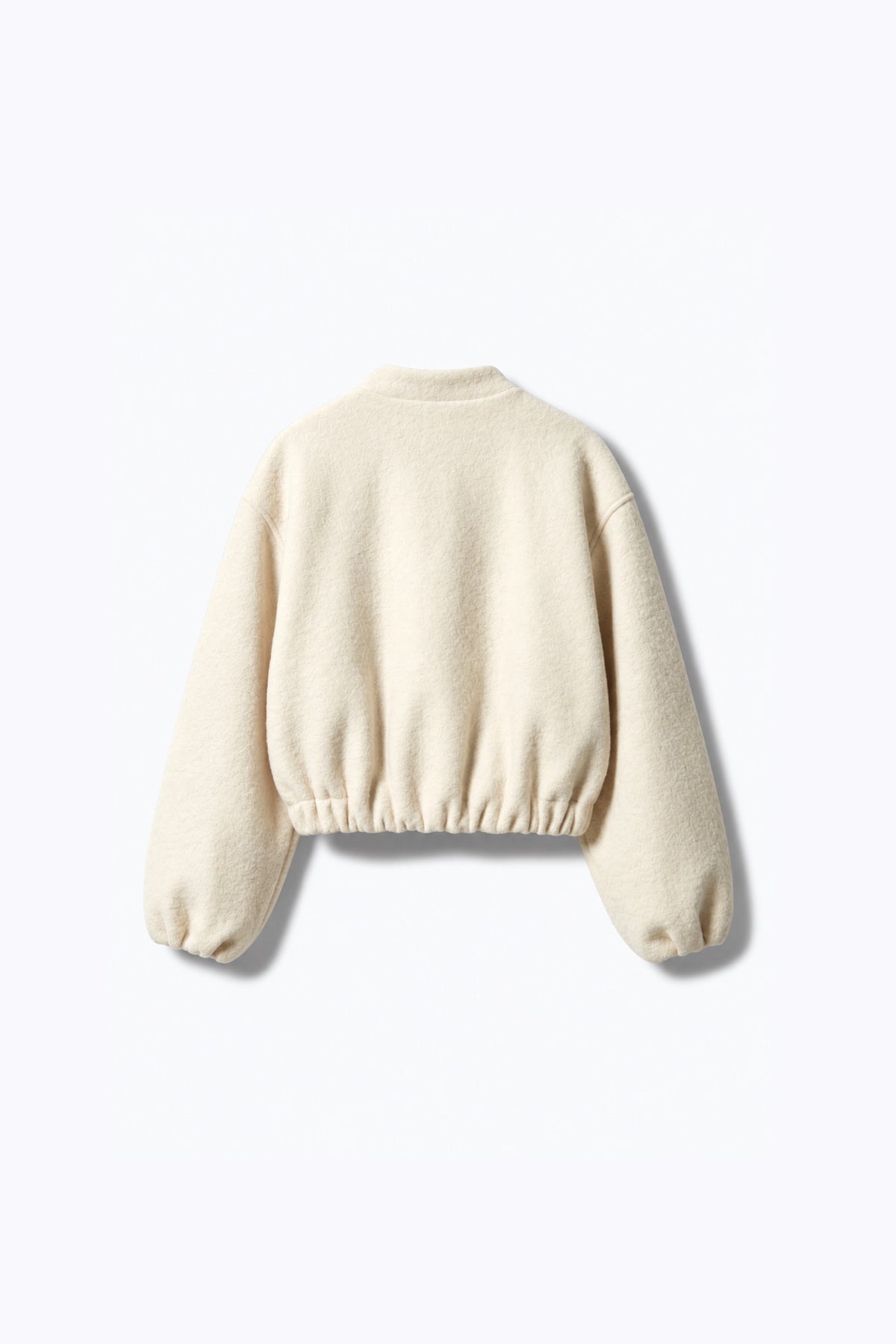 BLOUSON COURT ZIPPÉ EFFET LAINE