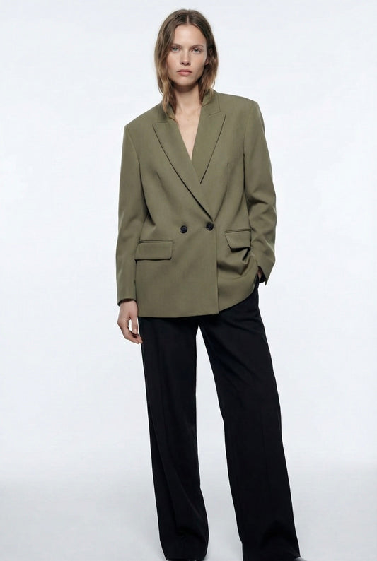 BLAZER LARGE À DOUBLE BOUTONS