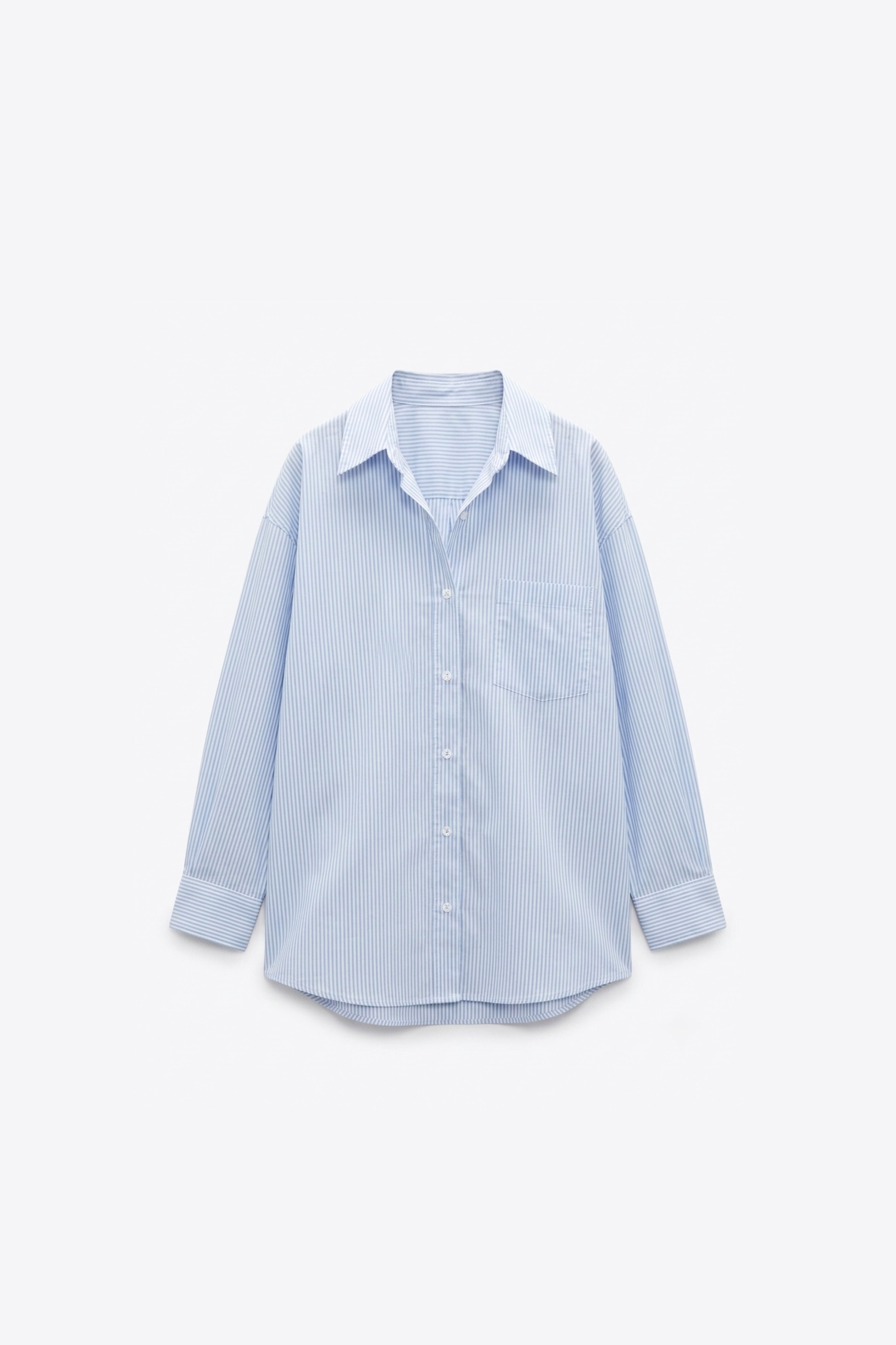 CHEMISE OVERSIZE À RAYURES VERTICALES