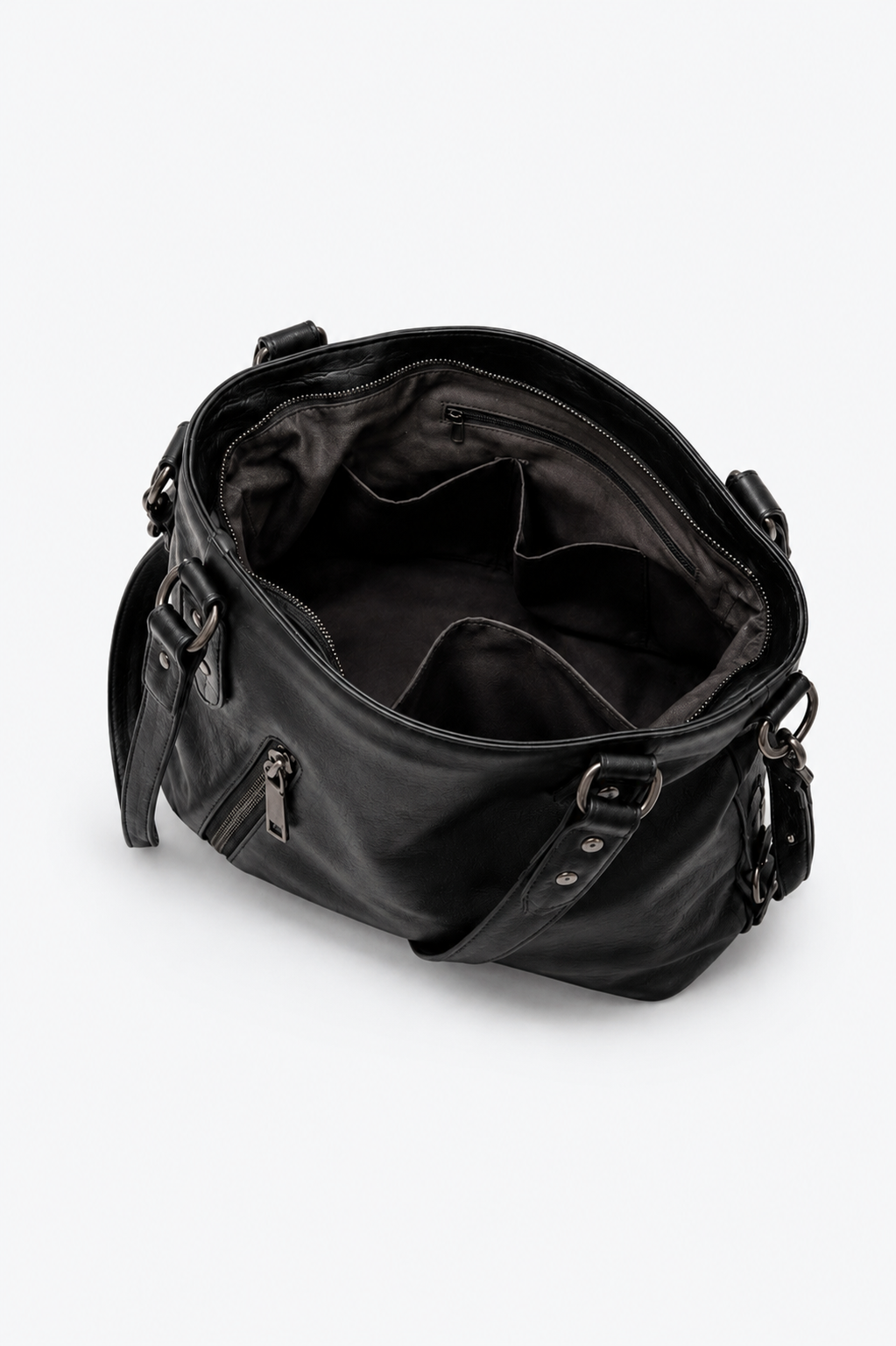 SAC À MAIN AVEC POCHES ZIPPÉES