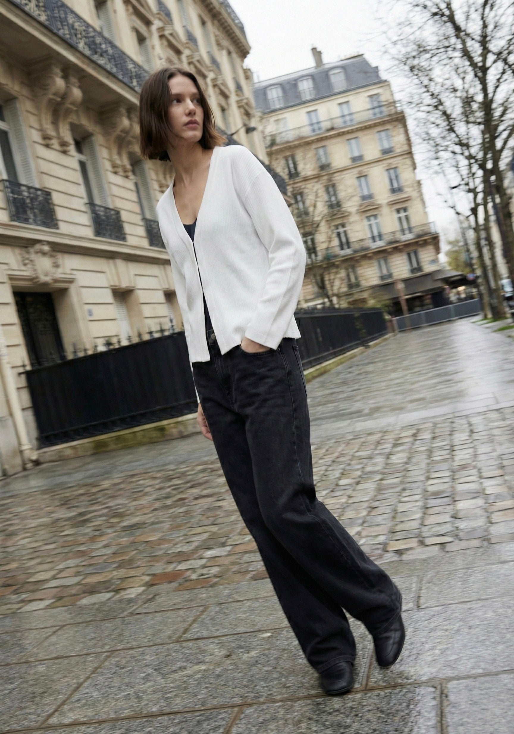 CARDIGAN TRICOTÉ COL V PROFOND