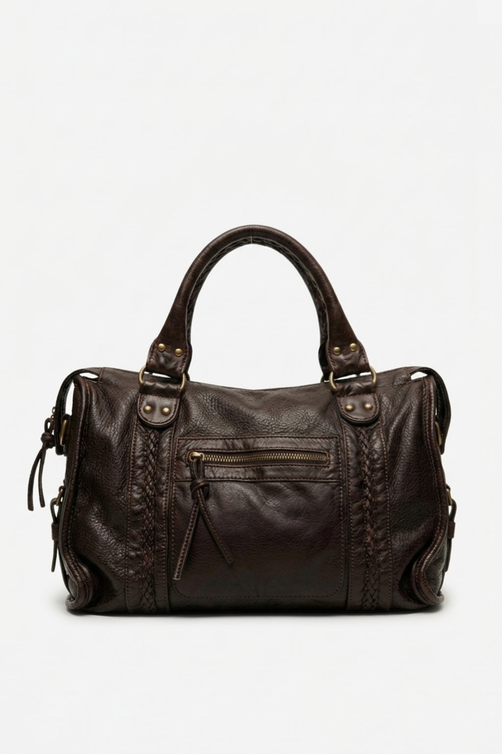 SAC À MAIN EN CUIR PU COFFEE MAISON MOSSEN