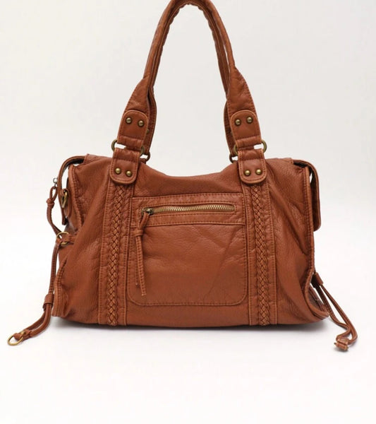 BORSA A MANO IN PELLE PU