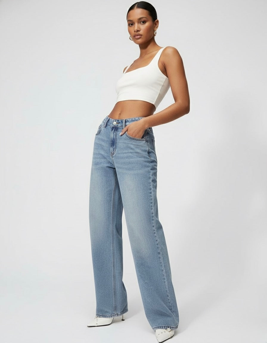 JEAN LARGE DÉLAVÉ CLASSIQUE