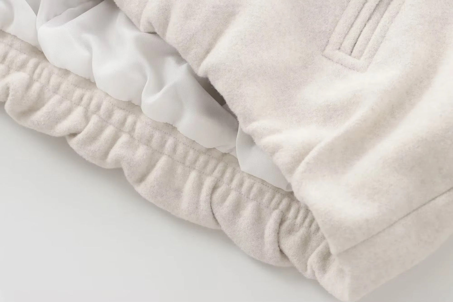BLOUSON BOMBER ÉLASTIQUÉ EN BAS