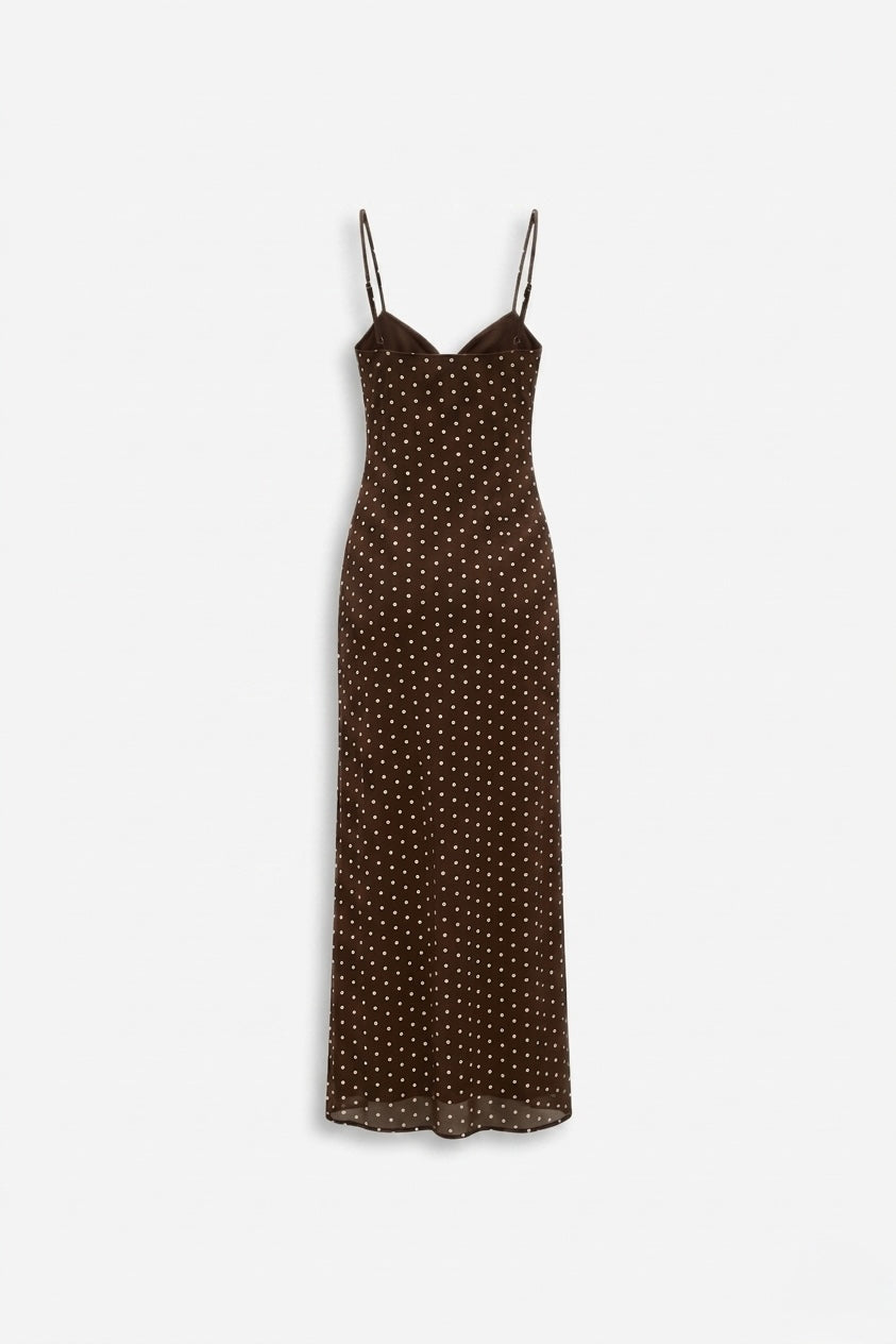 ROBE LONGUE À DÉTAIL BIJOU