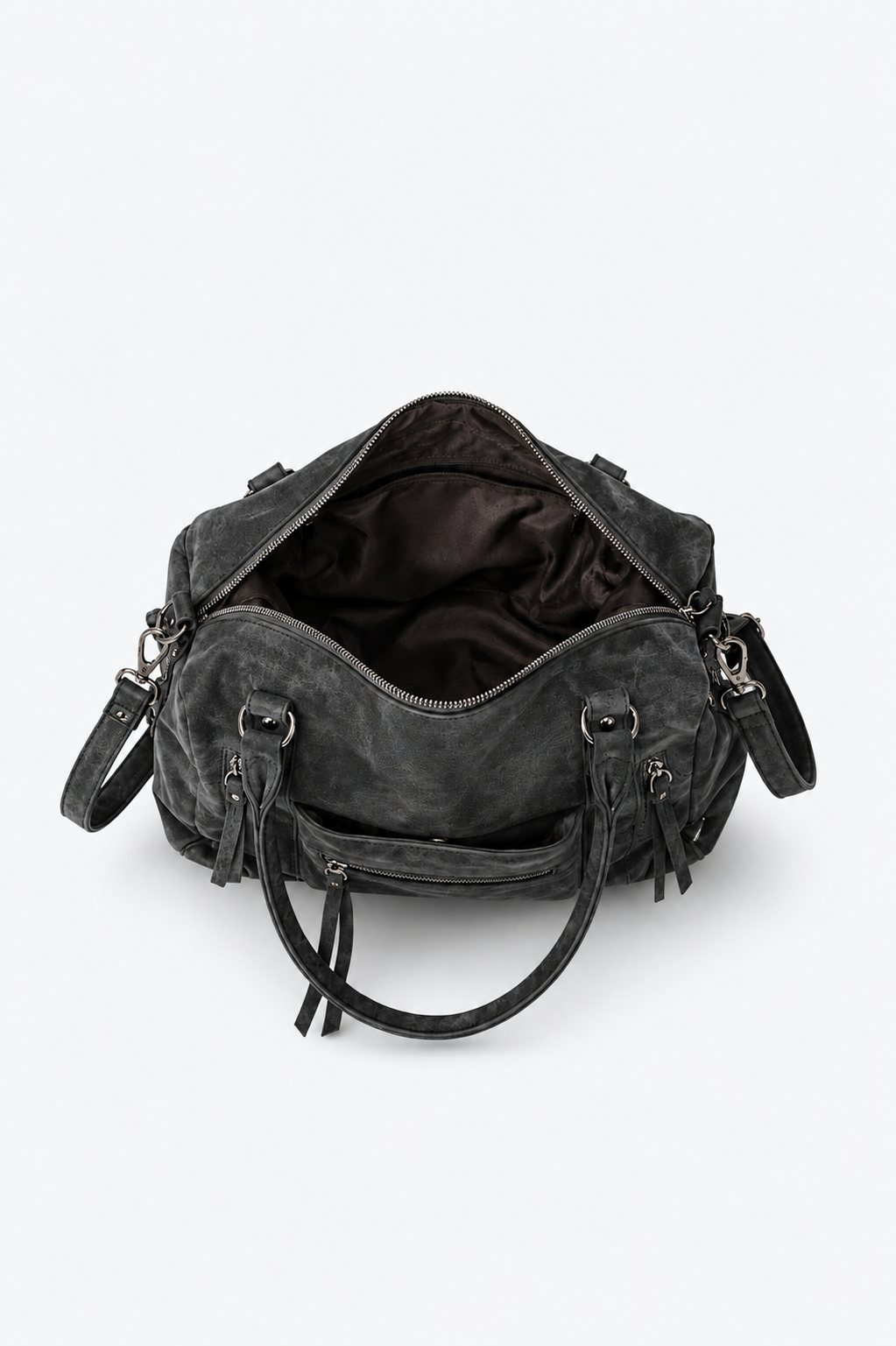 SAC À MAIN SPACIEUX POCHES ZIPPÉES