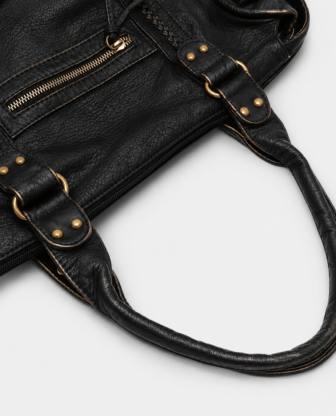 MOSSEN HOUSE FAUX LEATHER HANDBAG