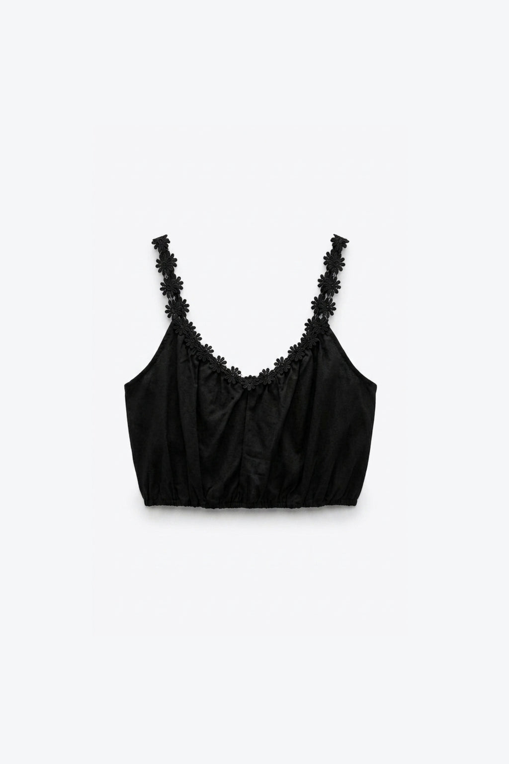 TOP CORSET CÔTELÉ FLORAL
