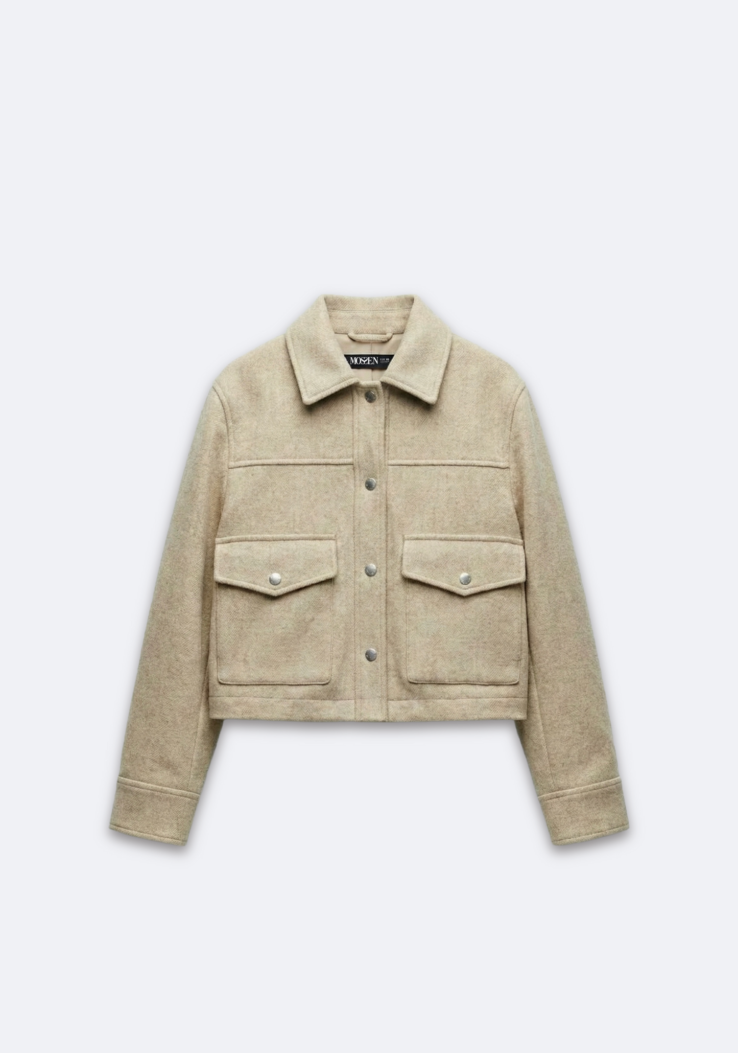 VESTE COURTE À POCHES RABATTUES