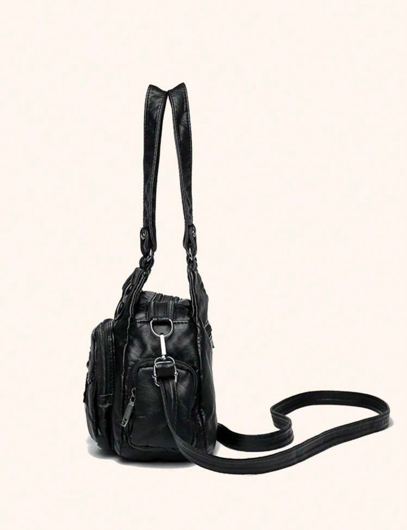SAC VELOURS EN CUIR PU