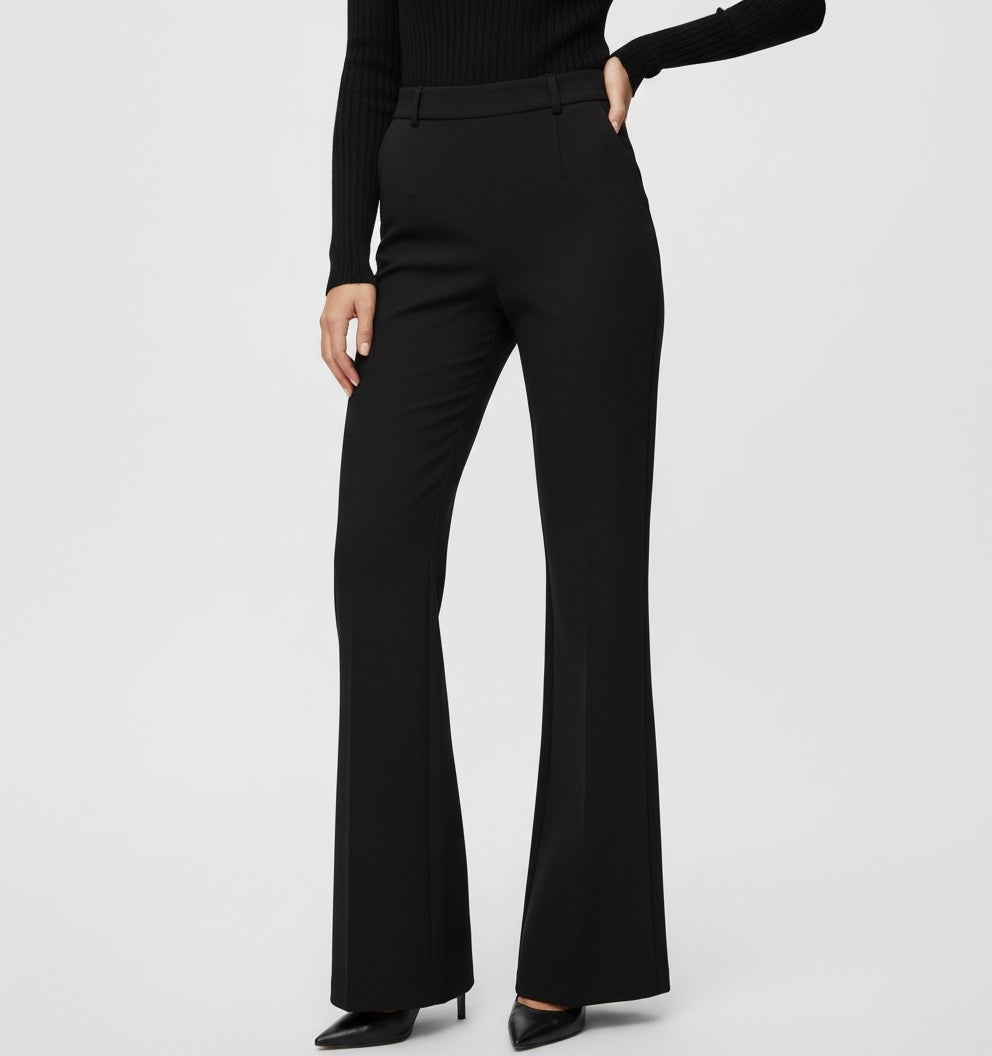 PANTALON ÉVASÉ TAILLE HAUTE