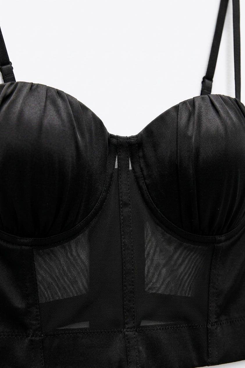TOP CORSET EN TULLE
