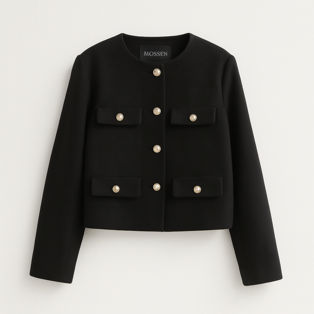Giacca corta con bottoni dorati • Donna