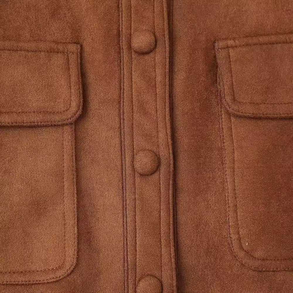 GIACCA IN PELLE SCAMOSCIATA PU