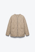 VESTE MATELASSÉE ZIPPÉE À POCHES PLAQUÉES