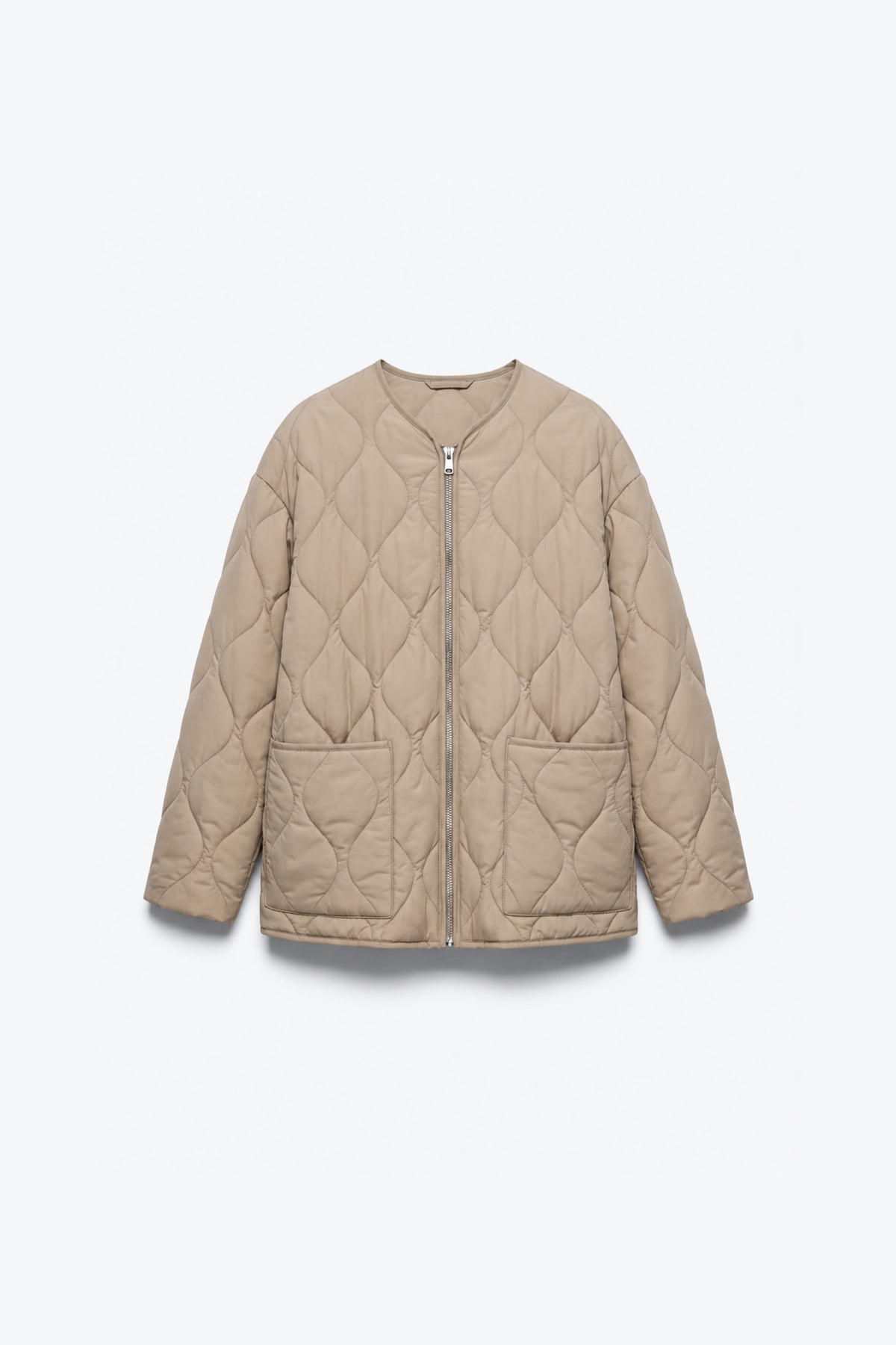 VESTE MATELASSÉE ZIPPÉE À POCHES PLAQUÉES