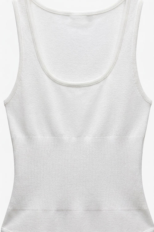 BODY BLANC À CÔTES
