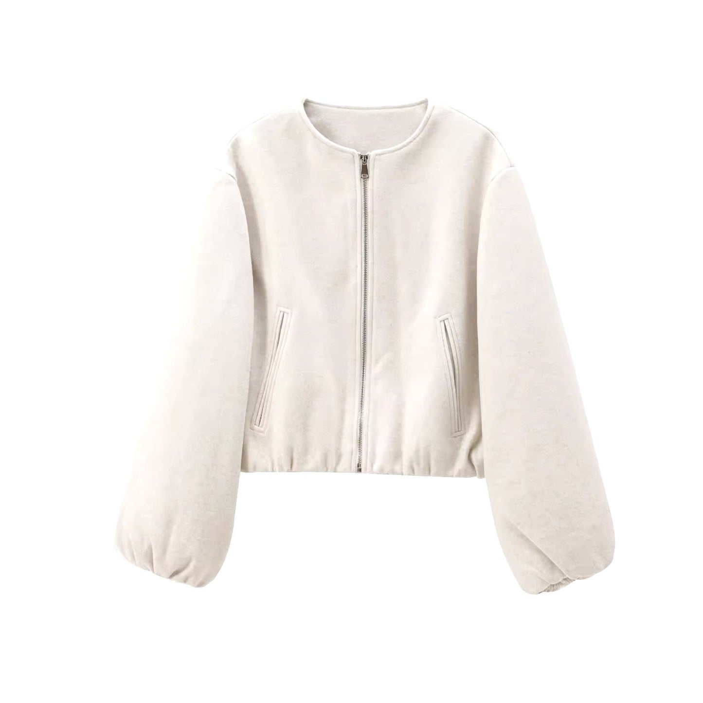 BLOUSON BOMBER ÉLASTIQUÉ EN BAS