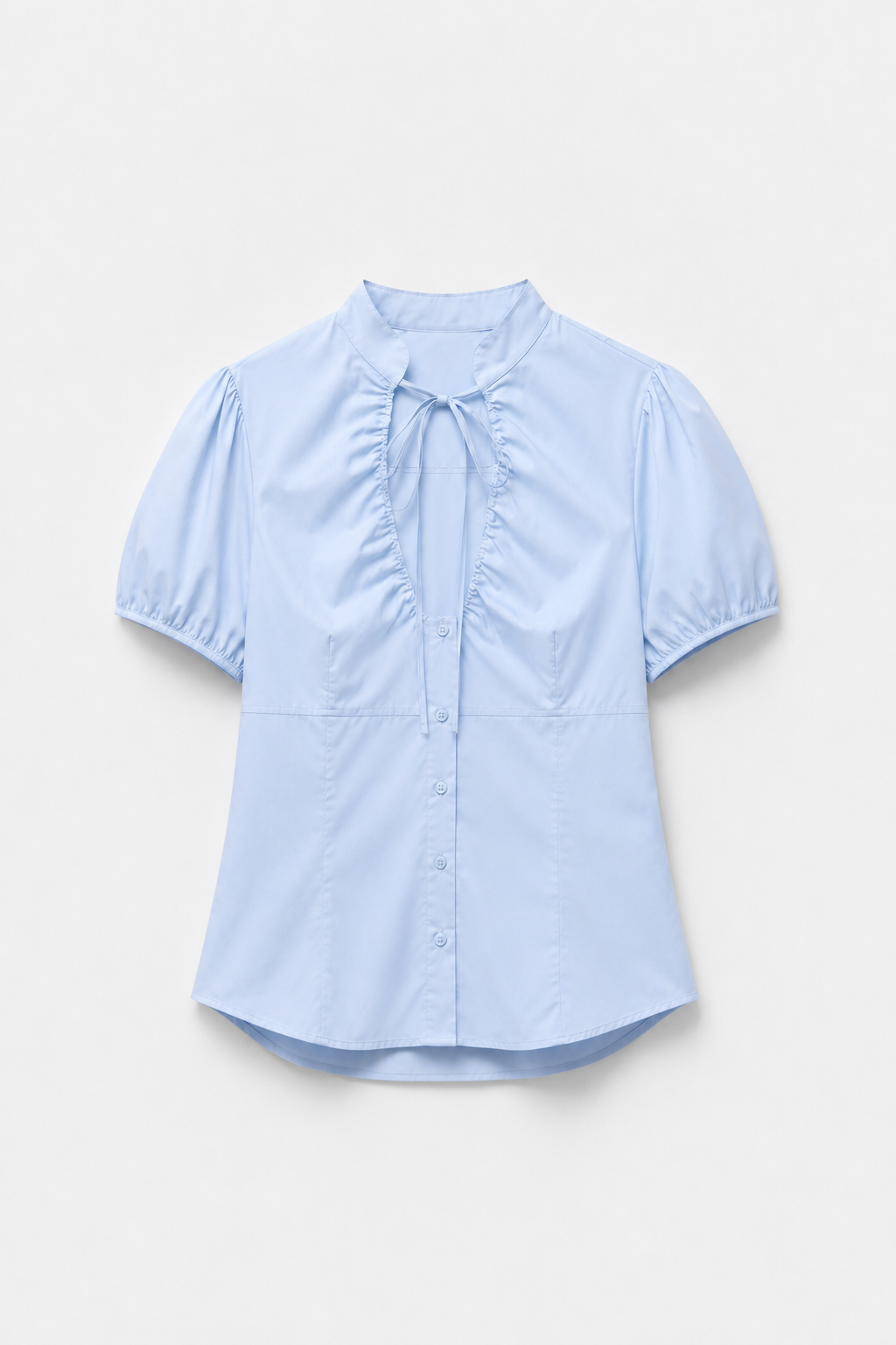 CHEMISE MANCHES BOUFFANTES COL NOUÉ