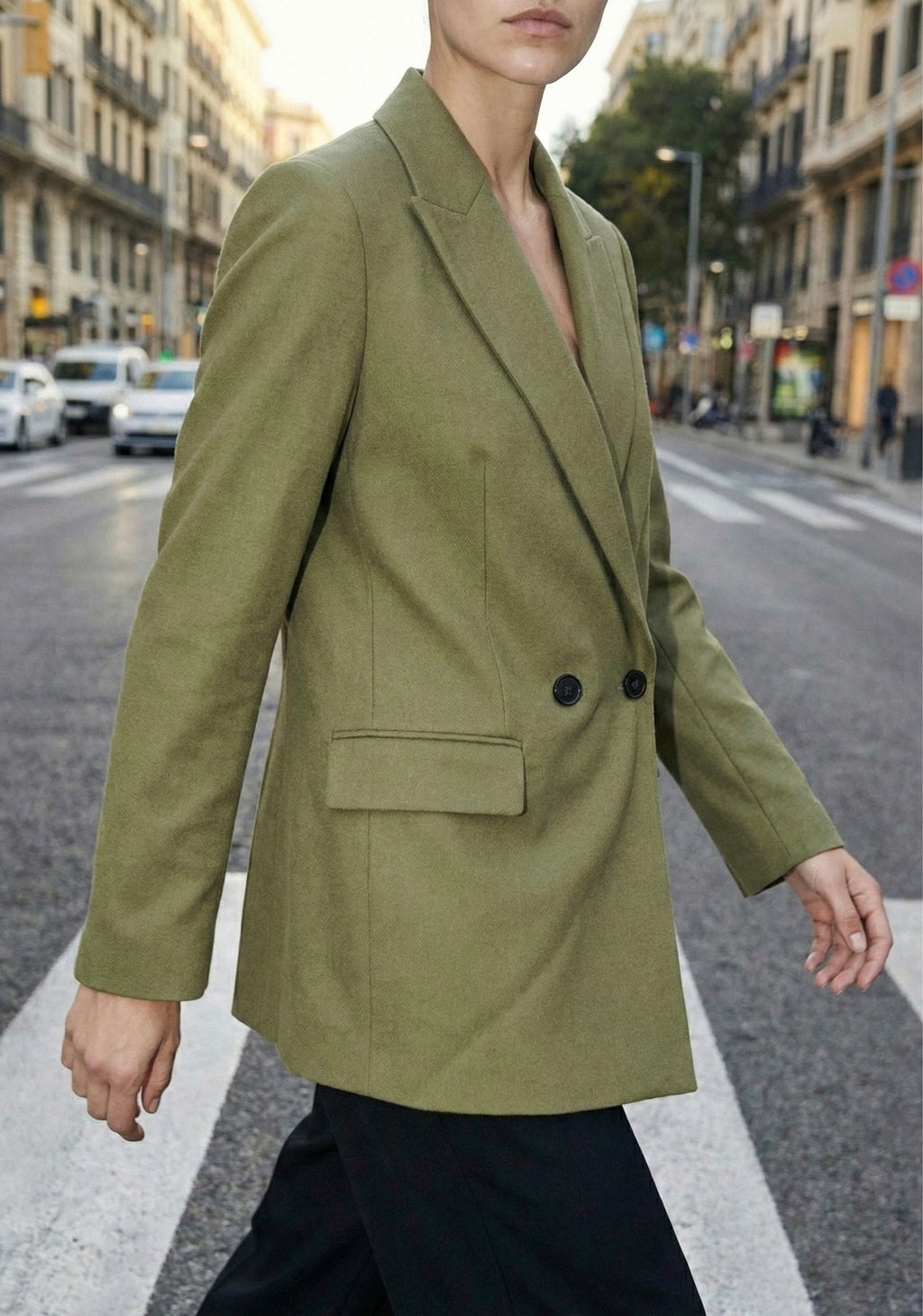 VESTE TAILLEUR STRUCTURÉE CROISÉE