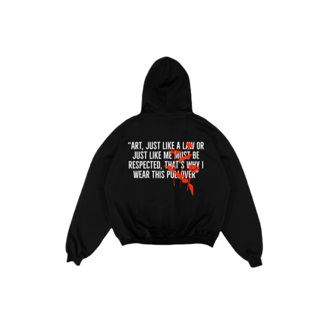 SWEAT À CAPUCHE AVEC IMPRIMÉ COEUR