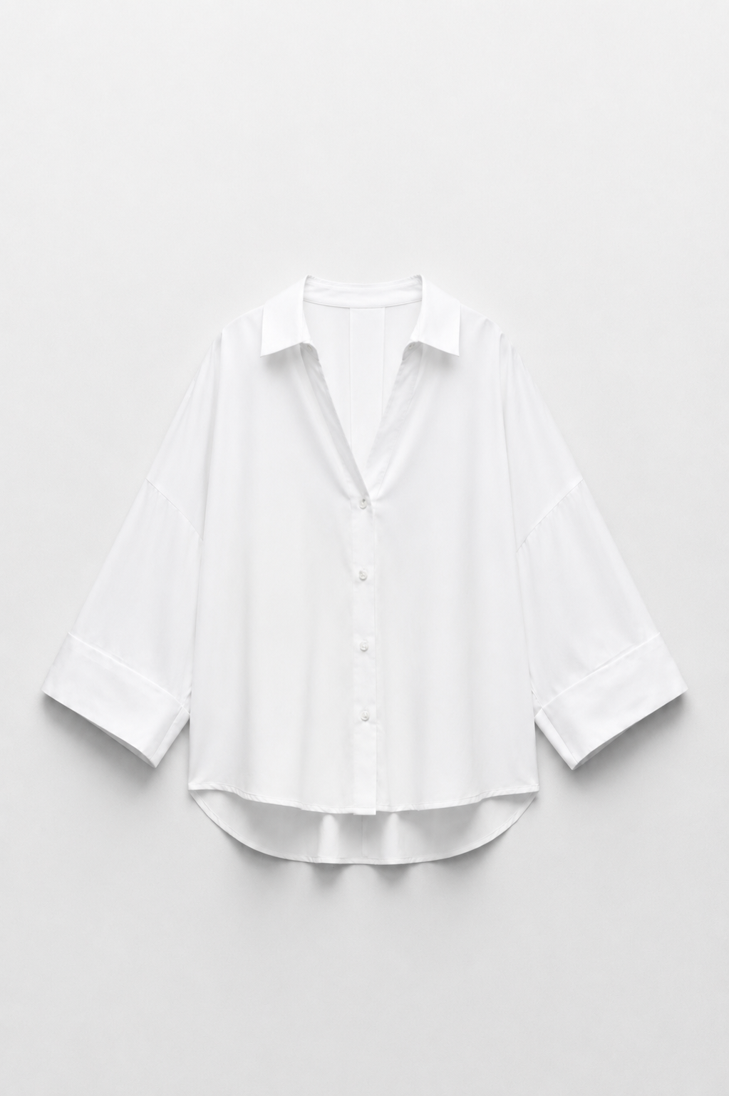 CHEMISE À COL CLASSIQUE AMPLE