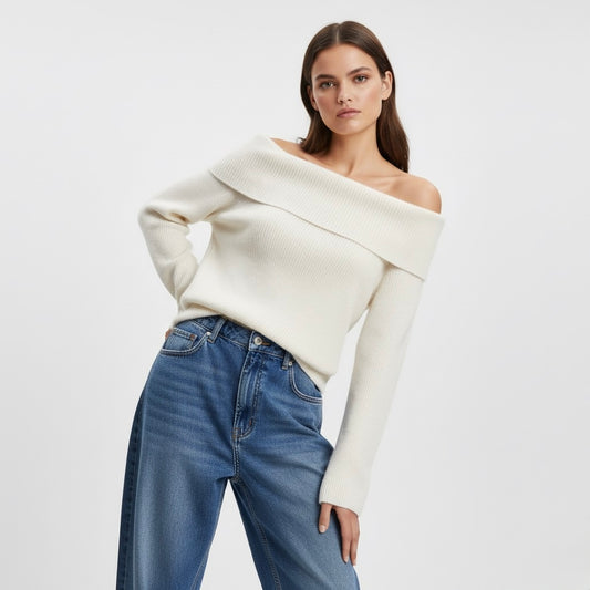 MAGLIA A COLLO LARGO