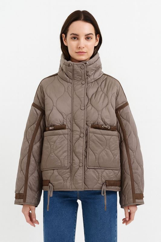 VESTE MATELASSÉE À CORDONS AJUSTABLES