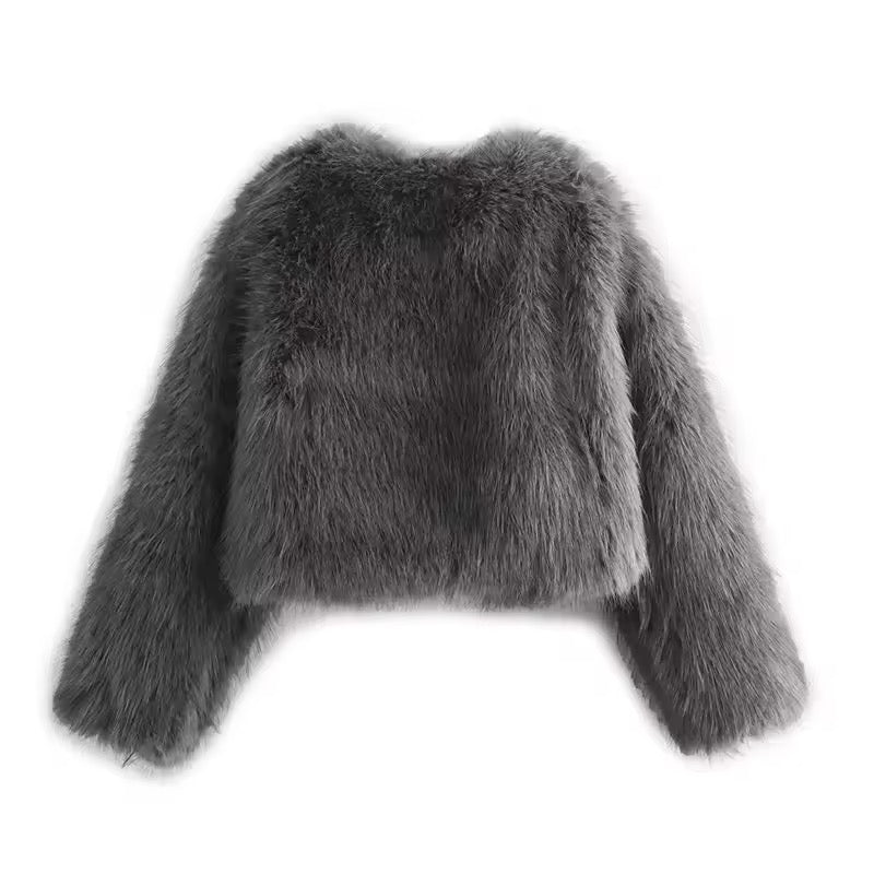 Fur effect jacket • Women