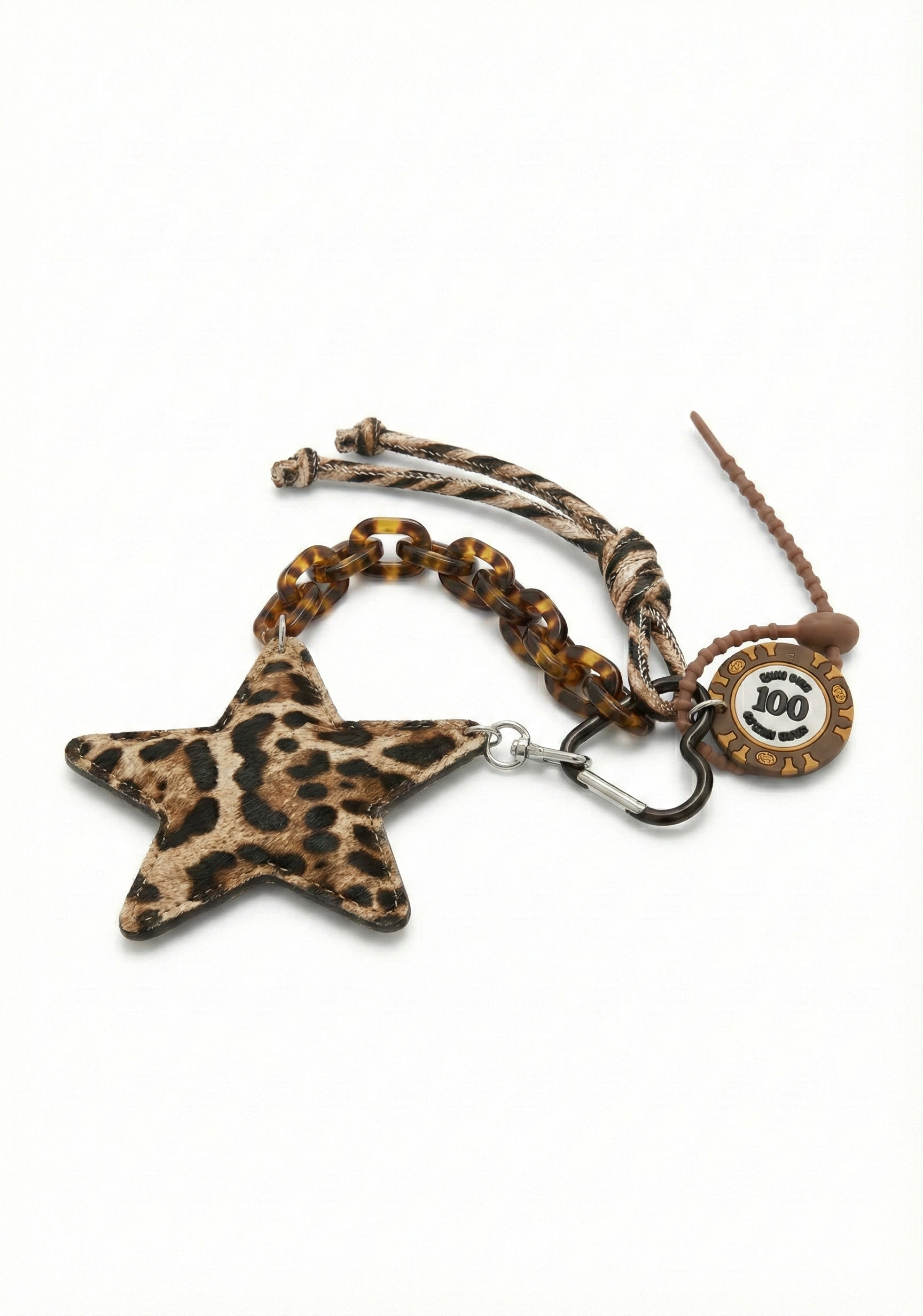 PORTE-CLÉS ÉTOILE TEXTURÉE MULTI-ÉLÉMENTS