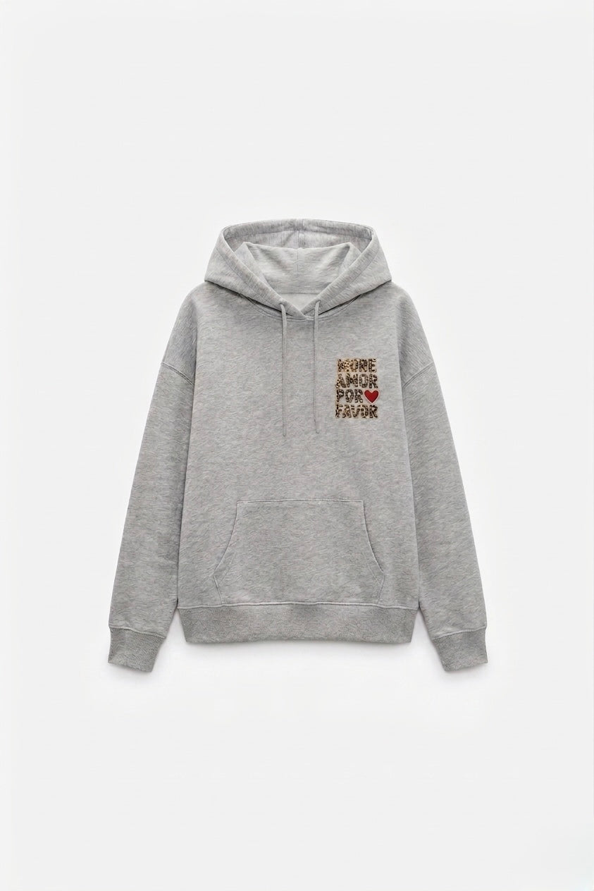 HOODIE IMPRIMÉ LÉOPARD