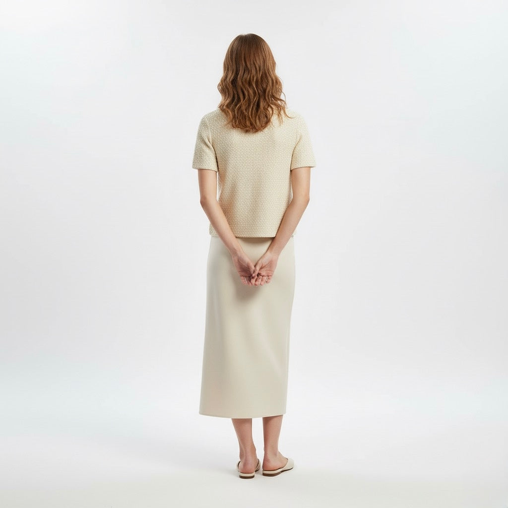 TOP EN MAILLE À SEQUINS