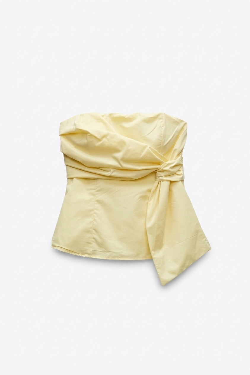 TOP BUSTIER DRAPÉ