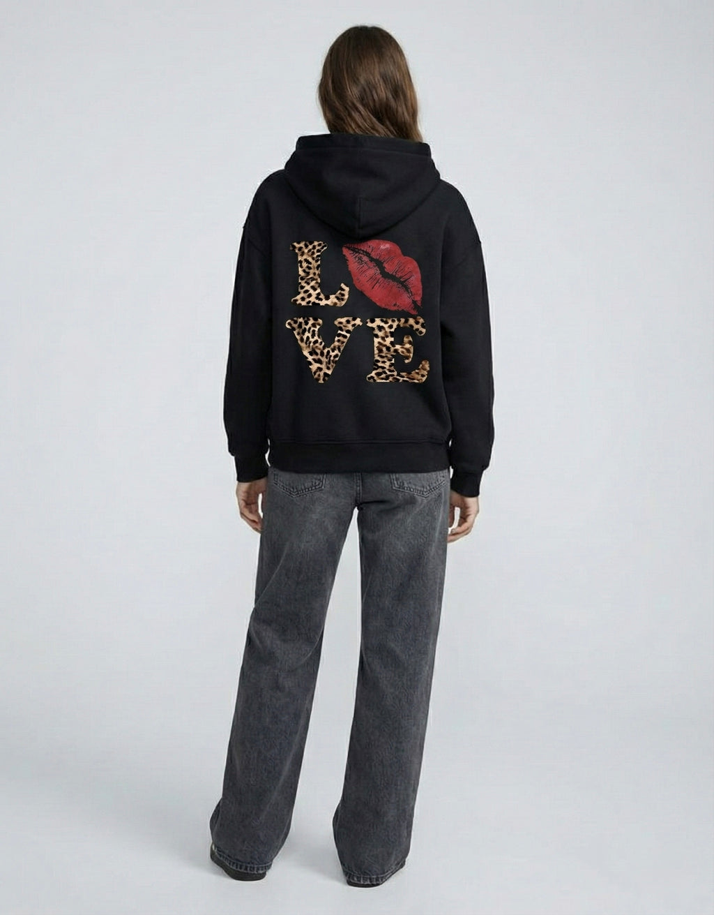 SWEAT À CAPUCHE LOVE GRAPHIC SIGNATURE