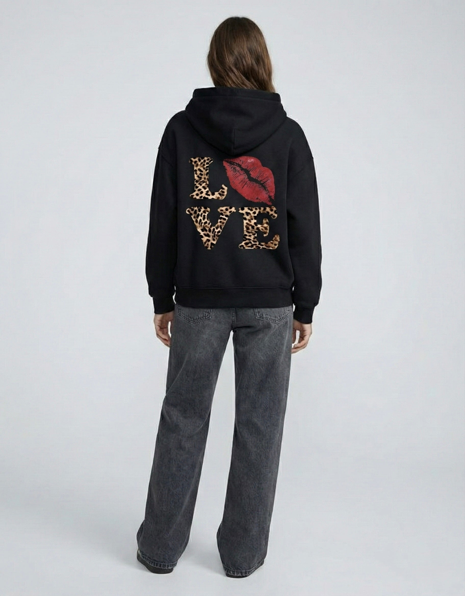 SWEAT À CAPUCHE LOVE GRAPHIC SIGNATURE