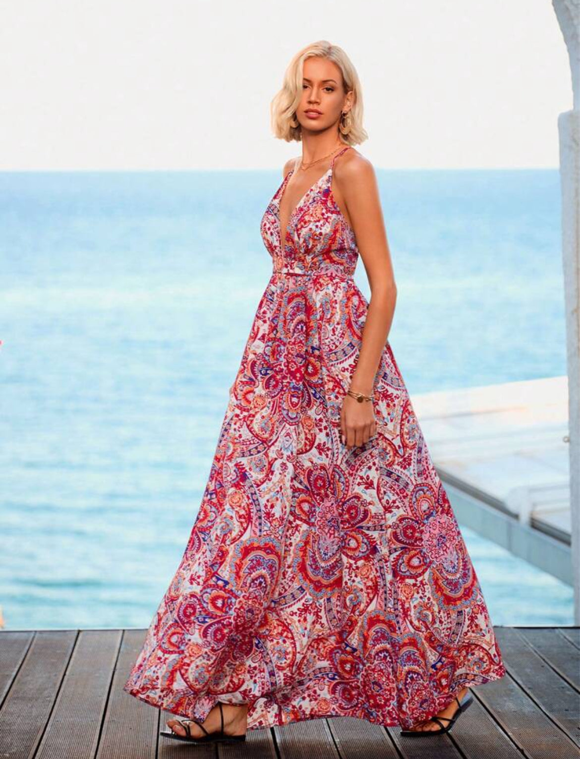ROBE ÉLÉGANTE À MANCHES LONGUES