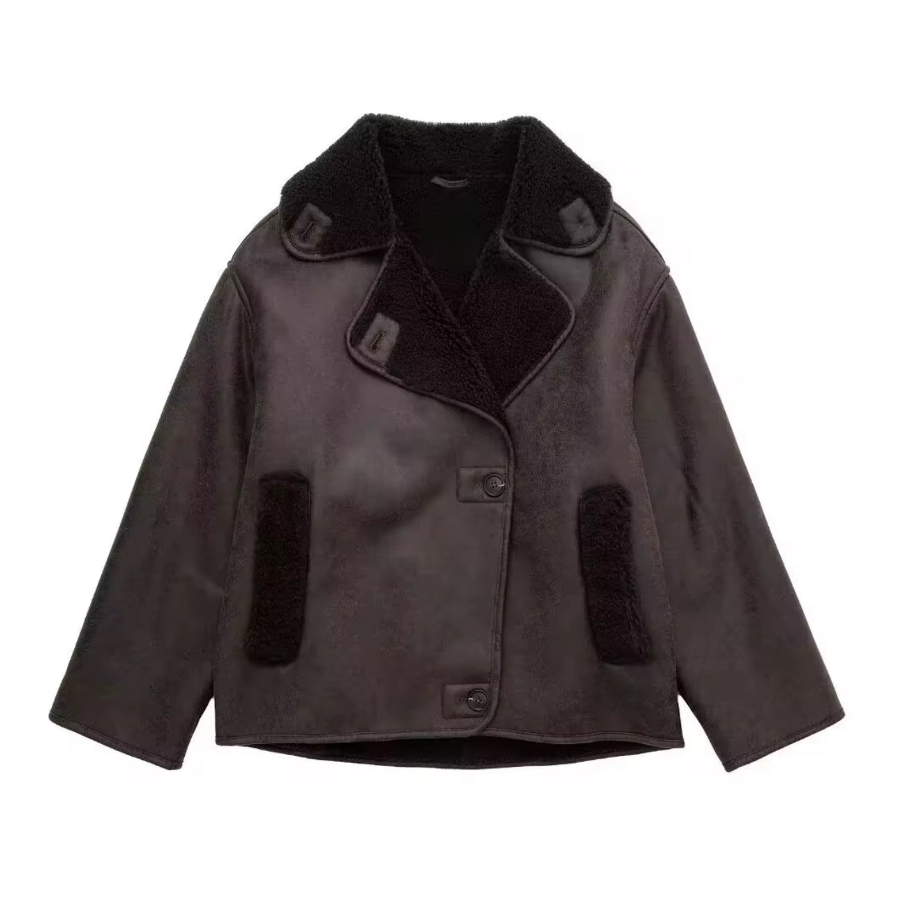 VESTE VINTAGE EN CUIR PU