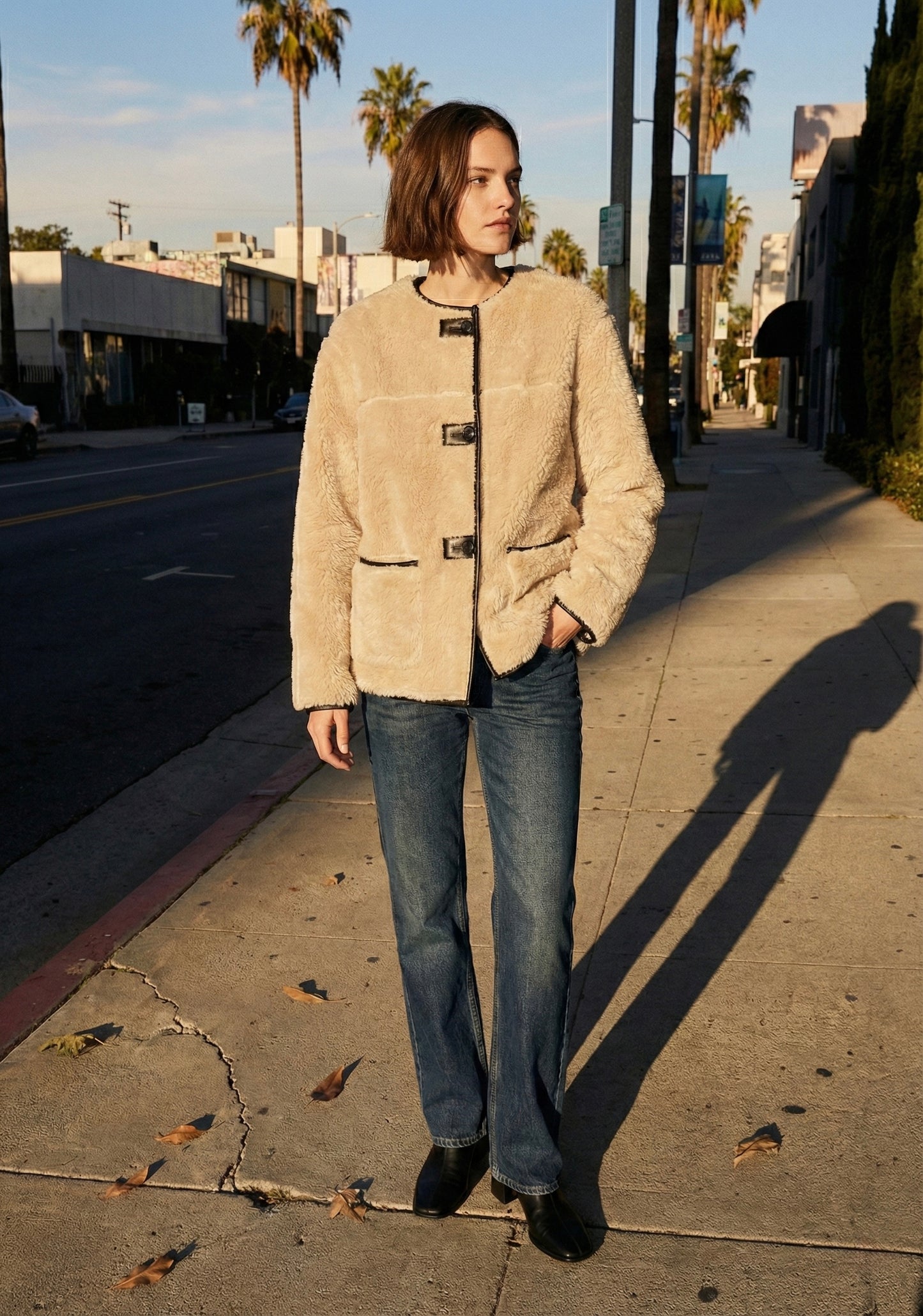 Wool effect jacket • Women