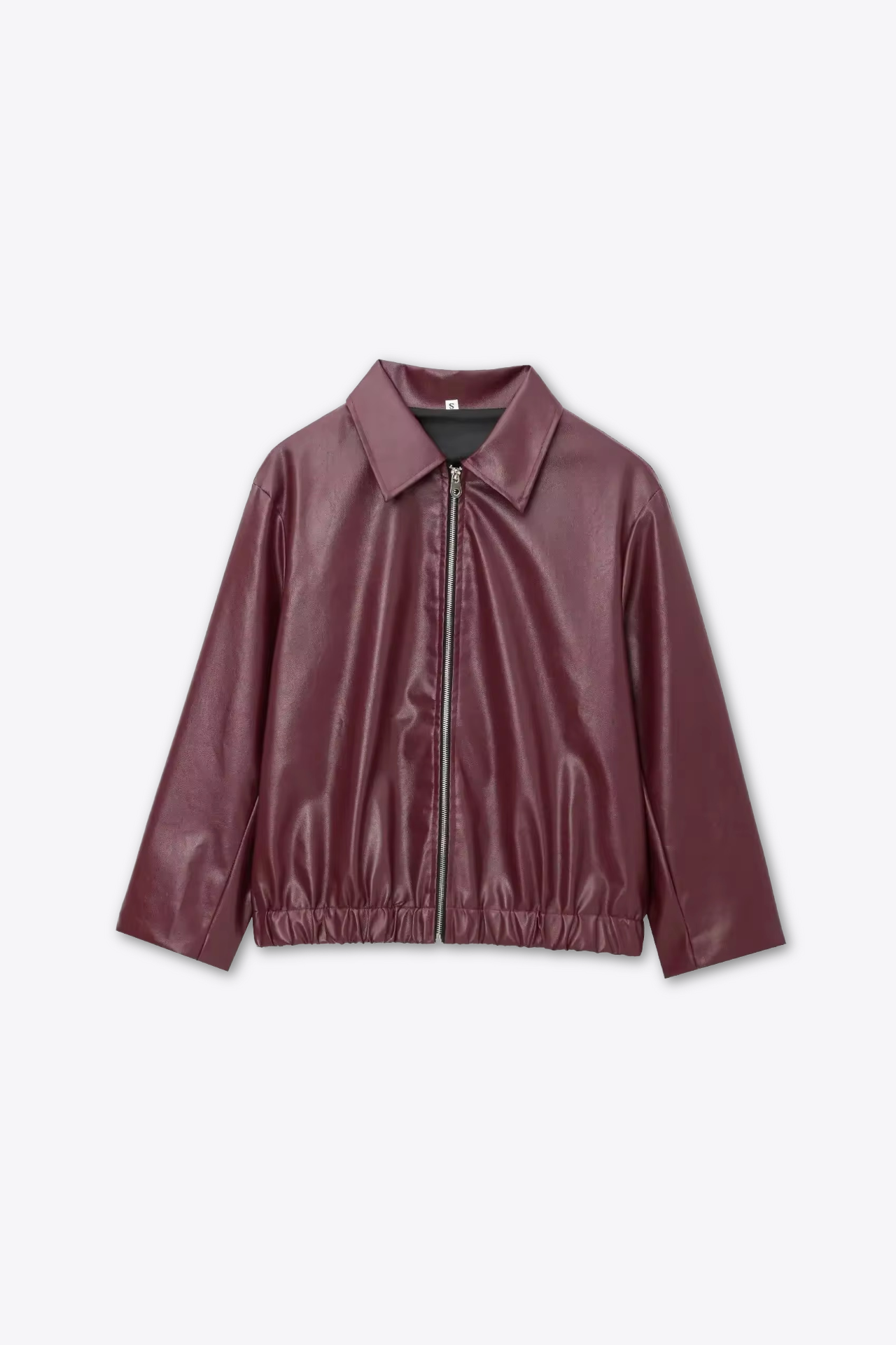 BLOUSON ZIPPÉ SIMILI MAT