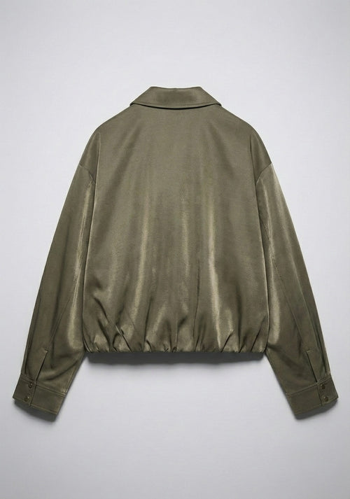 BLOUSON ZIPPÉ À COL RABATTU