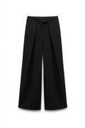 PANTALON LARGE À PLIS