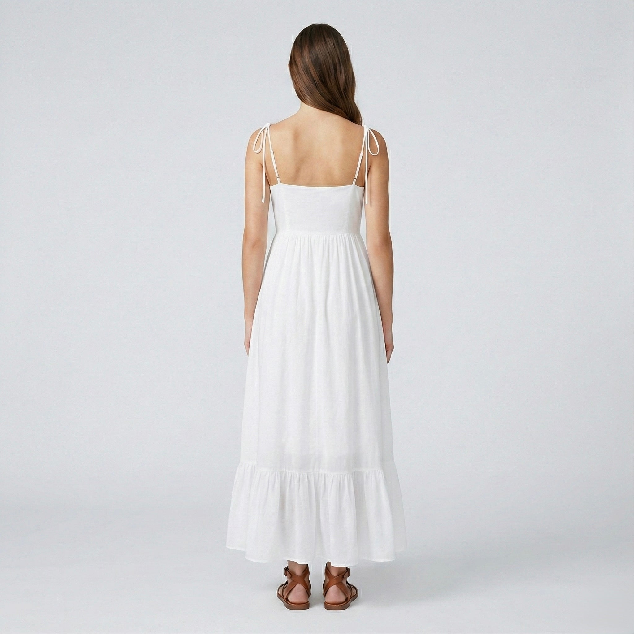 ROBE LONGUE À BRETELLES