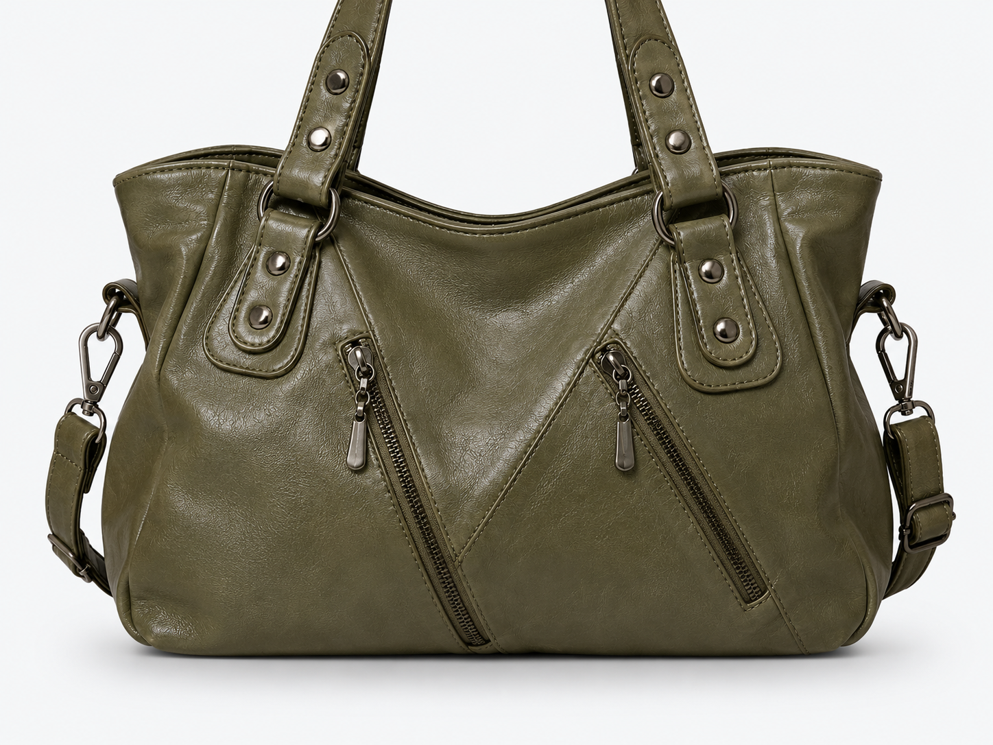 SAC À MAIN TRAPÉZOÏDAL ZIPPÉ