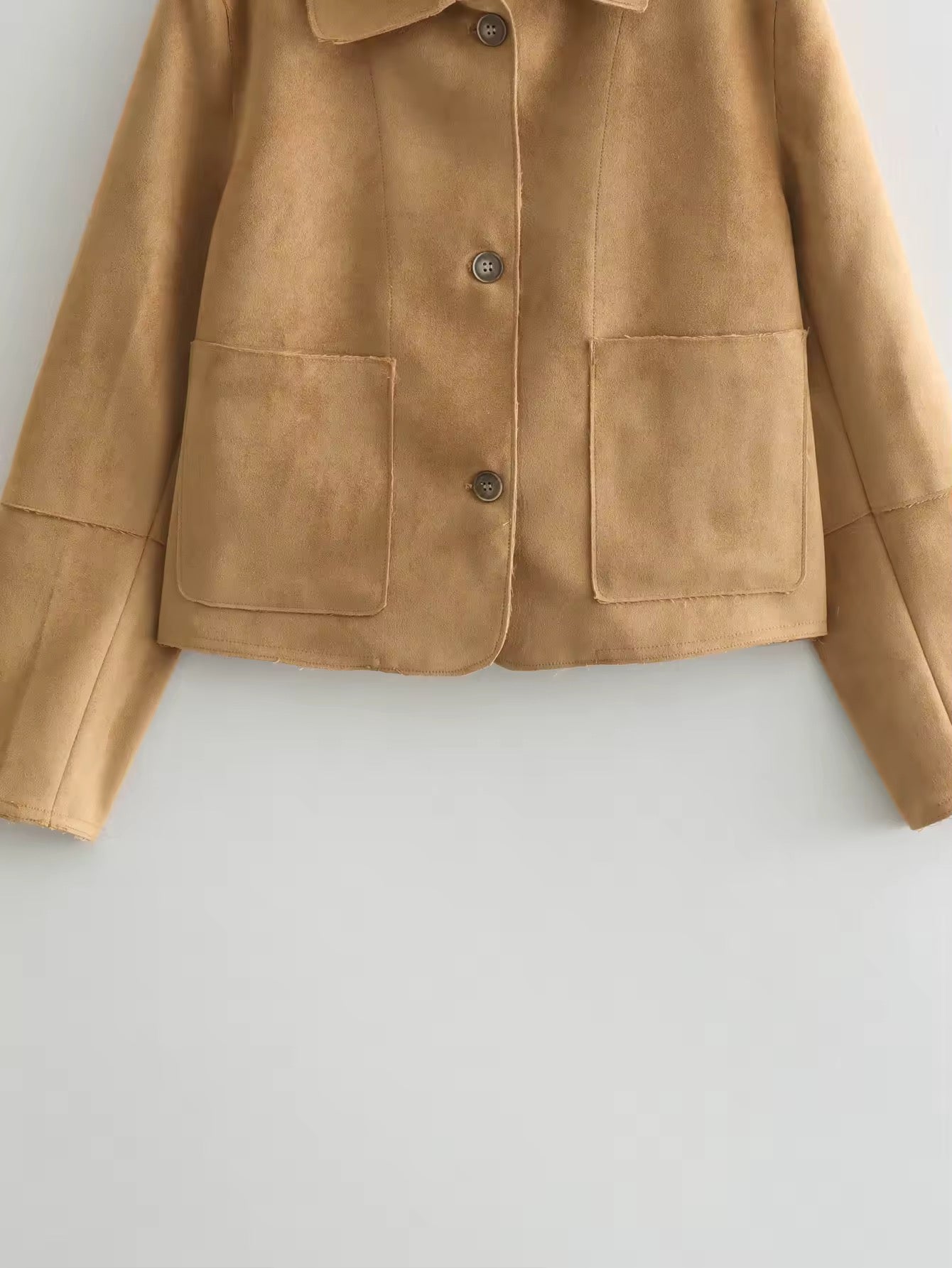 VESTE EN CUIR PU SUÉDÉ