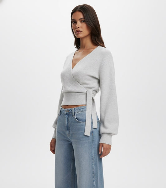 PULL CACHE-CŒUR AJUSTÉ