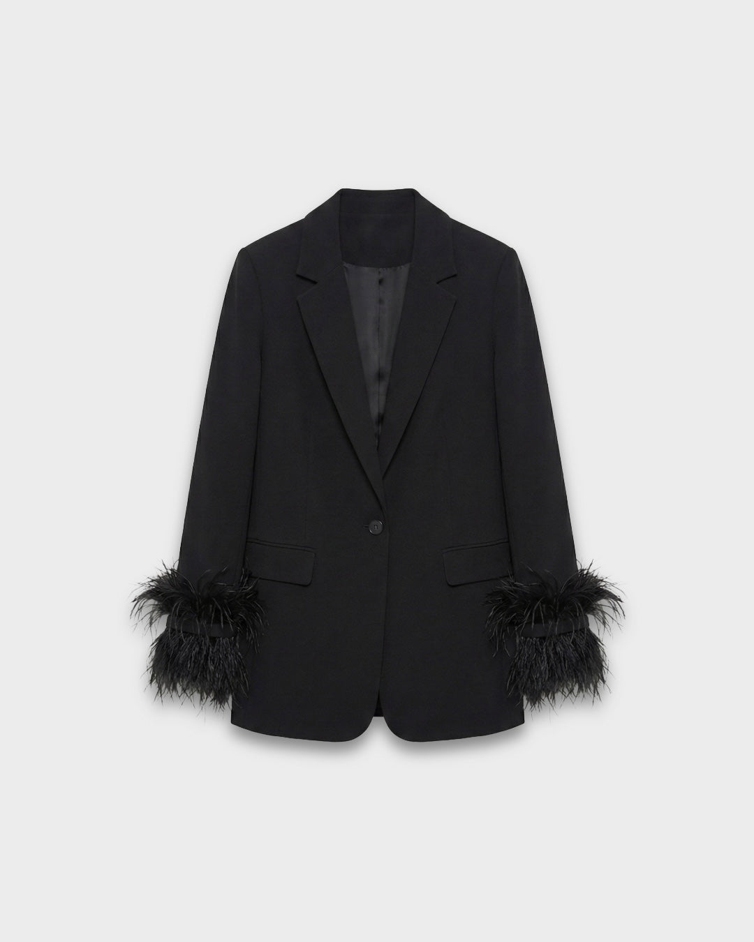 Blazer in raso nero • Donna