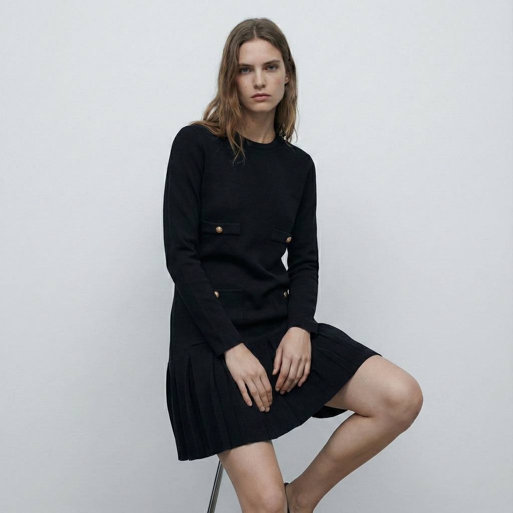 ABITO LUNGO PLISSETTATO 