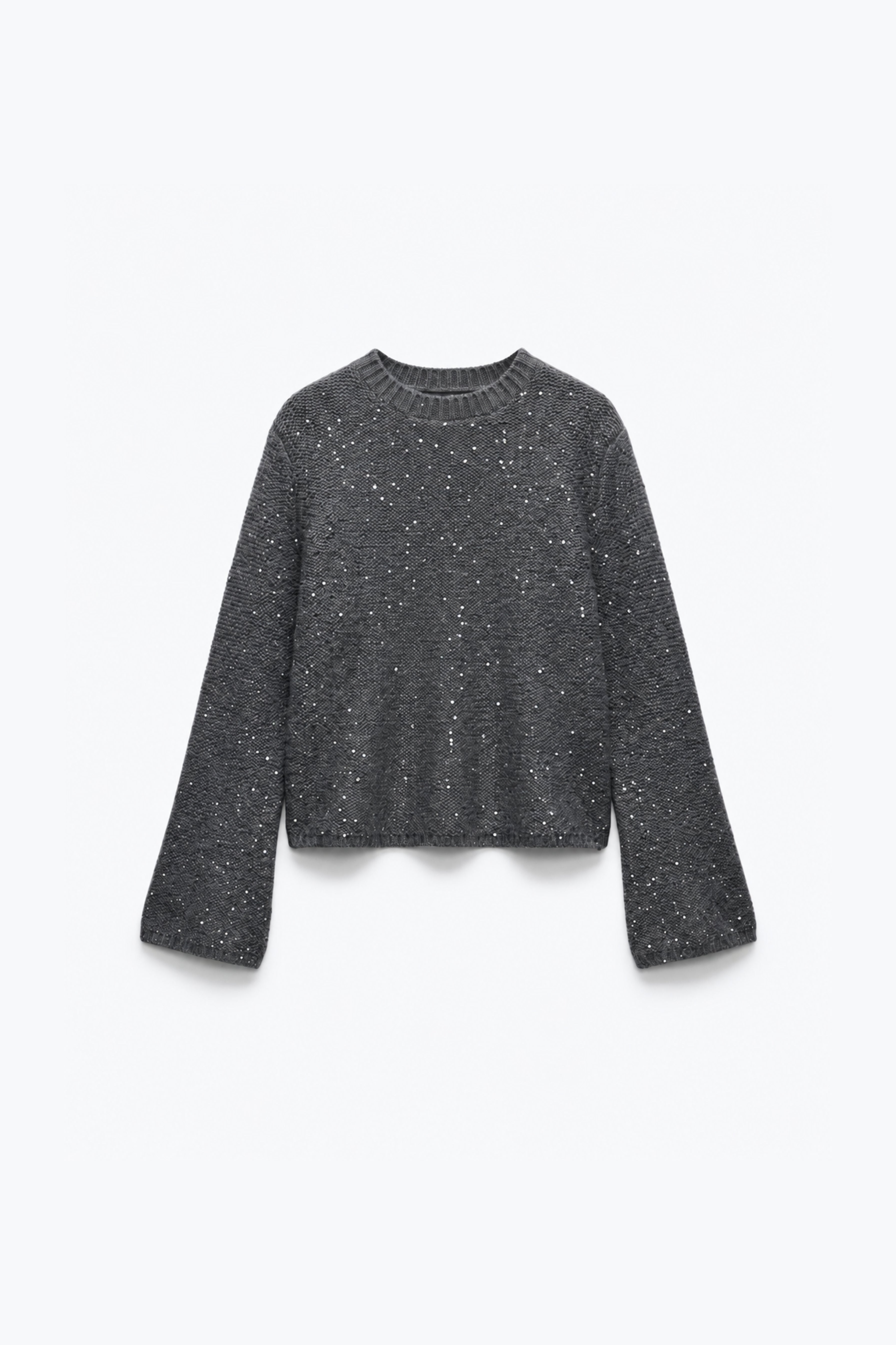 PULL EN MAILLE TRICOTÉE À SEQUINS